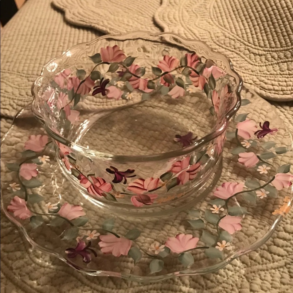Hand painted, signed and dated by artist